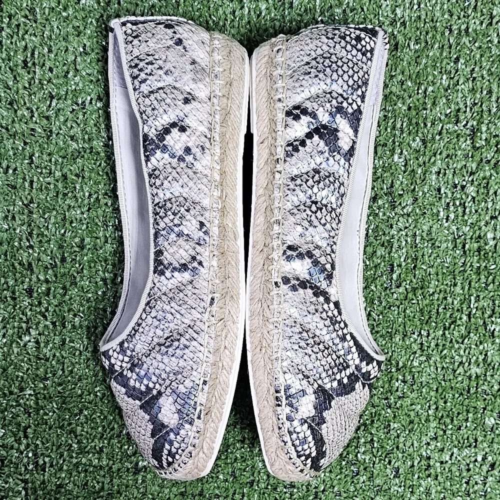 FRANCO SARTO | KIYA SNAKESKIN FAUX LEATHER QUILTED ESPADRILLES